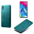 For Samsung Galaxy M10 Calf Texture  PC + PU Phone Case(Green) - 1