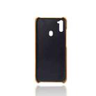 For Samsung Galaxy M21 2021 Calf Texture  PC + PU Phone Case(Orange) - 4