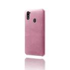 For Samsung Galaxy M21 2021 Calf Texture  PC + PU Phone Case(Pink) - 2