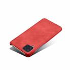 For Samsung Galaxy M32 Calf Texture  PC + PU Phone Case(Red) - 3