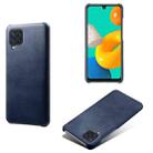 For Samsung Galaxy M32 Calf Texture  PC + PU Phone Case(Blue) - 1