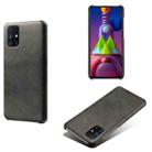 For Samsung Galaxy M51s Calf Texture  PC + PU Phone Case(Black) - 1