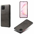 For Samsung Galaxy Note10 Lite Calf Texture  PC + PU Phone Case(Black) - 1