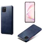 For Samsung Galaxy Note10 Lite Calf Texture  PC + PU Phone Case(Blue) - 1