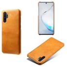 For Samsung Galaxy Note10+ Calf Texture  PC + PU Phone Case(Orange) - 1