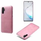 For Samsung Galaxy Note10+ Calf Texture  PC + PU Phone Case(Pink) - 1