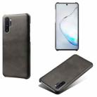 For Samsung Galaxy Note10+ Calf Texture  PC + PU Phone Case(Black) - 1