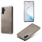For Samsung Galaxy Note10+ Calf Texture  PC + PU Phone Case(Grey) - 1