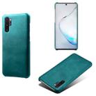 For Samsung Galaxy Note10+ Calf Texture  PC + PU Phone Case(Green) - 1