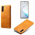 For Samsung Galaxy Note10 Calf Texture  PC + PU Phone Case(Orange) - 1