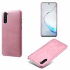 For Samsung Galaxy Note10 Calf Texture  PC + PU Phone Case(Pink) - 1