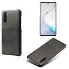 For Samsung Galaxy Note10 Calf Texture  PC + PU Phone Case(Black) - 1