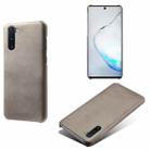 For Samsung Galaxy Note10 Calf Texture  PC + PU Phone Case(Grey) - 1