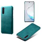 For Samsung Galaxy Note10 Calf Texture  PC + PU Phone Case(Green) - 1