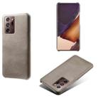 For Samsung Galaxy Note20 Ultra Calf Texture  PC + PU Phone Case(Grey) - 1