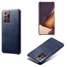 For Samsung Galaxy Note20 Ultra Calf Texture  PC + PU Phone Case(Blue) - 1