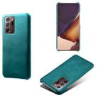 For Samsung Galaxy Note20 Ultra Calf Texture  PC + PU Phone Case(Green) - 1