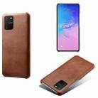 For Samsung Galaxy S10 Lite Calf Texture  PC + PU Phone Case(Brown) - 1