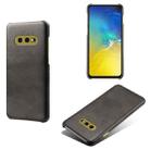 For Samsung Galaxy S10e Calf Texture  PC + PU Phone Case(Black) - 1