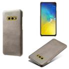 For Samsung Galaxy S10e Calf Texture  PC + PU Phone Case(Grey) - 1