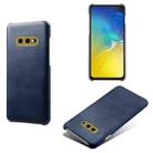 For Samsung Galaxy S10e Calf Texture  PC + PU Phone Case(Blue) - 1
