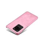 For Samsung Galaxy S20 Ultra Calf Texture  PC + PU Phone Case(Pink) - 3