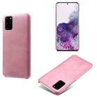 For Samsung Galaxy S20+ Calf Texture  PC + PU Phone Case(Pink) - 1