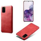 For Samsung Galaxy S20+ Calf Texture  PC + PU Phone Case(Red) - 1