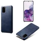 For Samsung Galaxy S20+ Calf Texture  PC + PU Phone Case(Blue) - 1