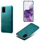 For Samsung Galaxy S20+ Calf Texture  PC + PU Phone Case(Green) - 1