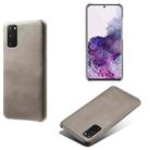 For Samsung Galaxy S20 Calf Texture  PC + PU Phone Case(Grey) - 1