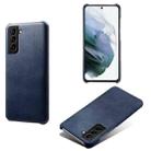 For Samsung Galaxy S22 Calf Texture  PC + PU Phone Case(Blue) - 1