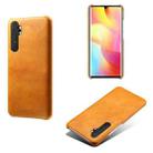 For Xiaomi Mi Note 10 Lite Calf Texture PC + PU Phone Case(Orange) - 1