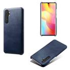 For Xiaomi Mi Note 10 Lite Calf Texture PC + PU Phone Case(Blue) - 1