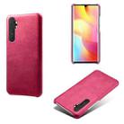 For Xiaomi Mi Note 10 Lite Calf Texture PC + PU Phone Case(Rose Red) - 1