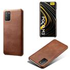 For Xiaomi Poco M3 Calf Texture PC + PU Phone Case(Brown) - 1