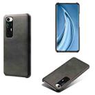 For Xiaomi Mi 10S Calf Texture PC + PU Phone Case(Black) - 1