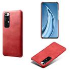 For Xiaomi Mi 10S Calf Texture PC + PU Phone Case(Red) - 1