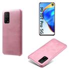 For Xiaomi Mi 10T 5G Calf Texture PC + PU Phone Case(Pink) - 1