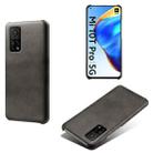 For Xiaomi Mi 10T 5G Calf Texture PC + PU Phone Case(Black) - 1