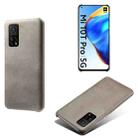 For Xiaomi Mi 10T 5G Calf Texture PC + PU Phone Case(Grey) - 1