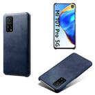 For Xiaomi Mi 10T 5G Calf Texture PC + PU Phone Case(Blue) - 1