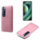 For Xiaomi Mi 10 Ultra Calf Texture PC + PU Phone Case(Pink) - 1