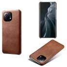 For Xiaomi Mi 11 Calf Texture PC + PU Phone Case(Brown) - 1