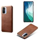 For Xiaomi Mi 11i 5G Calf Texture PC + PU Phone Case(Brown) - 1