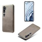 For Xiaomi Mi CC9 Pro / Mi Note 10 Pro / Mi Note 10 Calf Texture PC + PU Phone Case(Grey) - 1