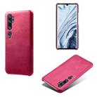 For Xiaomi Mi CC9 Pro / Mi Note 10 Pro / Mi Note 10 Calf Texture PC + PU Phone Case(Rose Red) - 1
