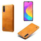 For Xiaomi Mi CC9 / Mi 9 Lite Calf Texture PC + PU Phone Case(Orange) - 1