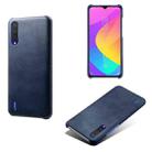 For Xiaomi Mi CC9 / Mi 9 Lite Calf Texture PC + PU Phone Case(Blue) - 1