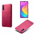 For Xiaomi Mi CC9 / Mi 9 Lite Calf Texture PC + PU Phone Case(Rose Red) - 1